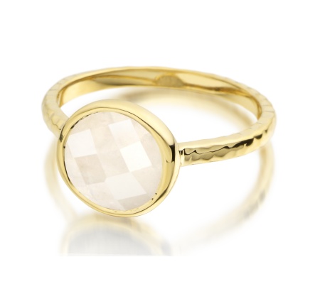 Gp Mini Luna Ring - Moonstone - Monica Vinader