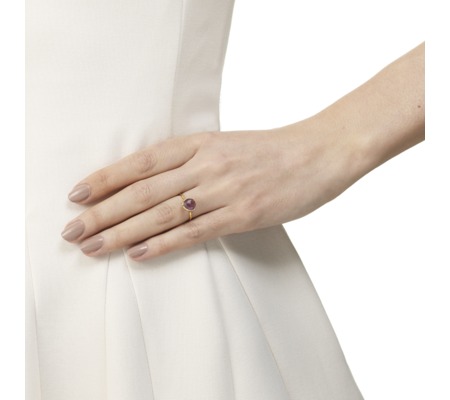 GP Siren Stacking Ring  -  Amethyst - Monica Vinader